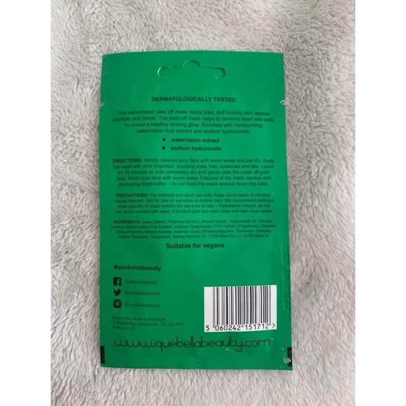 Que Bella Refreshing Watermelon Peel Off Mask - 0.35oz - Picture 2 of 2
